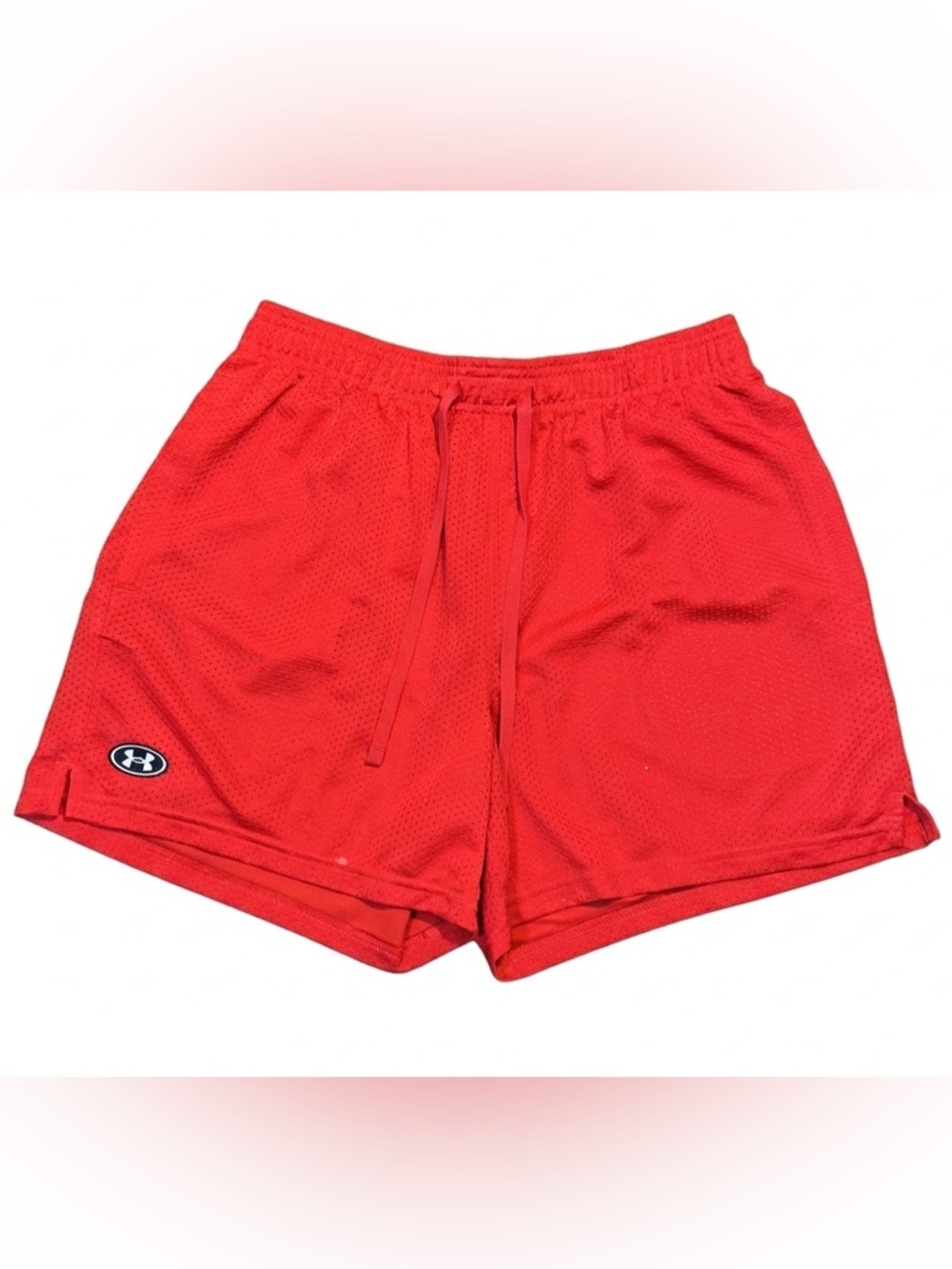 Under Armour Men's Bright Red Athletic Mesh Shorts